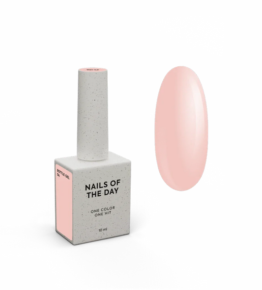 NAILSOFTHEDAY Frasco de gel 04 – gel ultrafuerte (beige leche), 10 ml