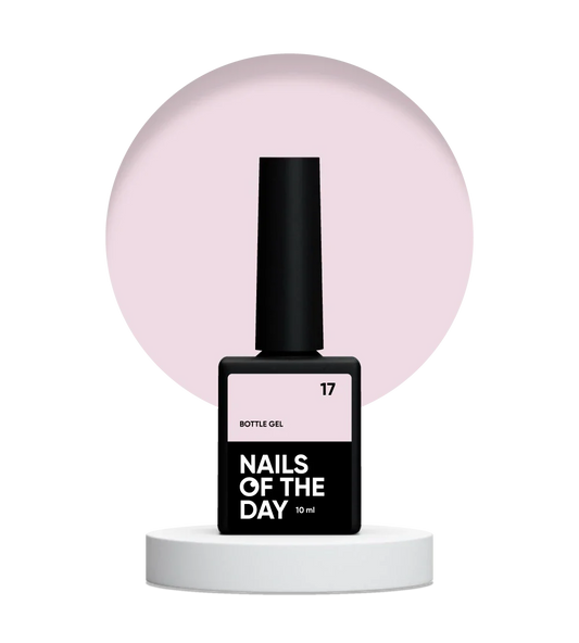 NAILSOFTHEDAY Frasco gel 17 – gel ultrafuerte rosa claro, 10 ml