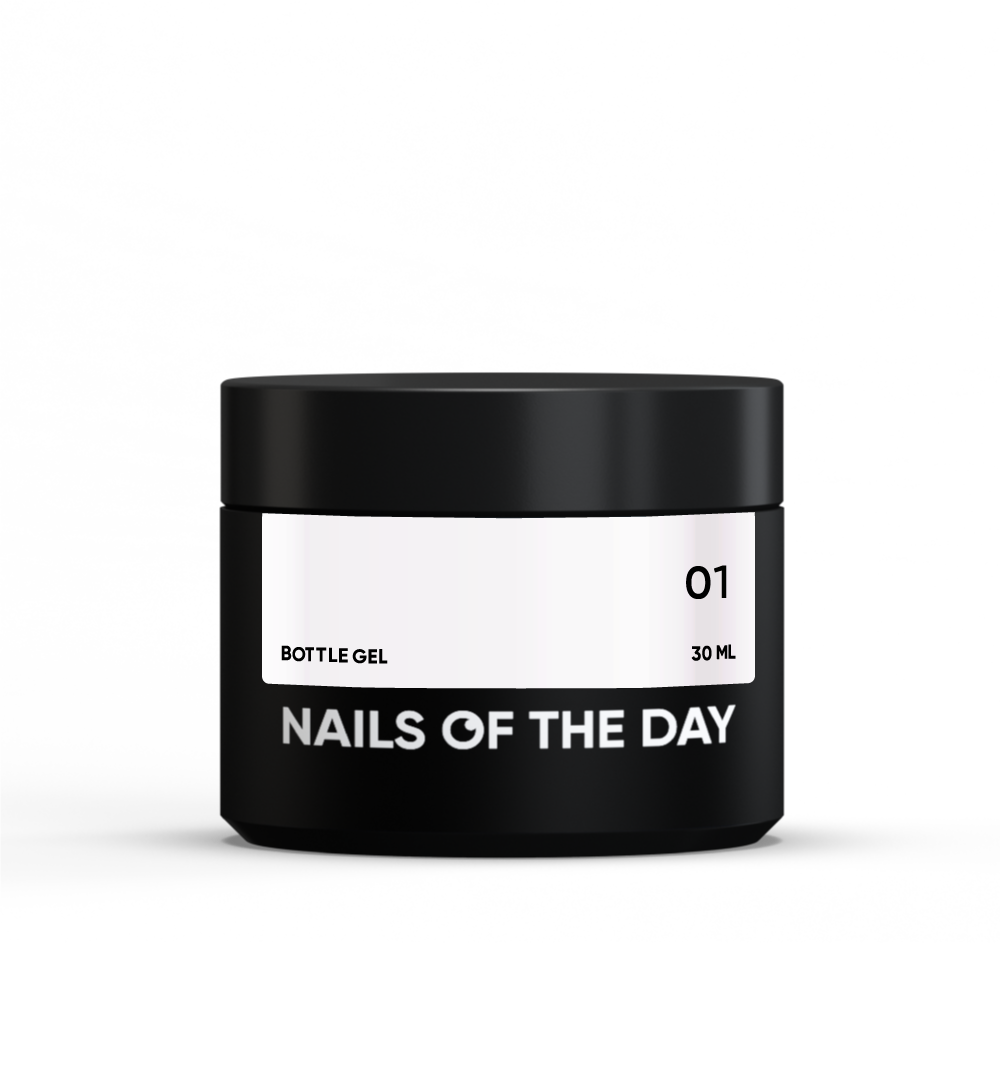 NAILSOFTHEDAY Frasco gel 01 – gel blanco súper fuerte, 30 ml