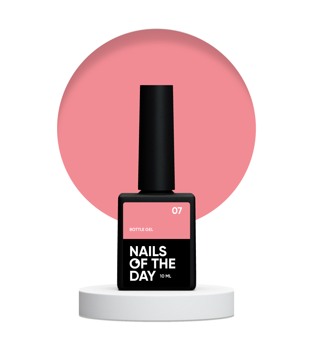 NAILSOFTHEDAY Botella gel 07 – gel ultrafuerte, la misma botella legendaria, 10 ml