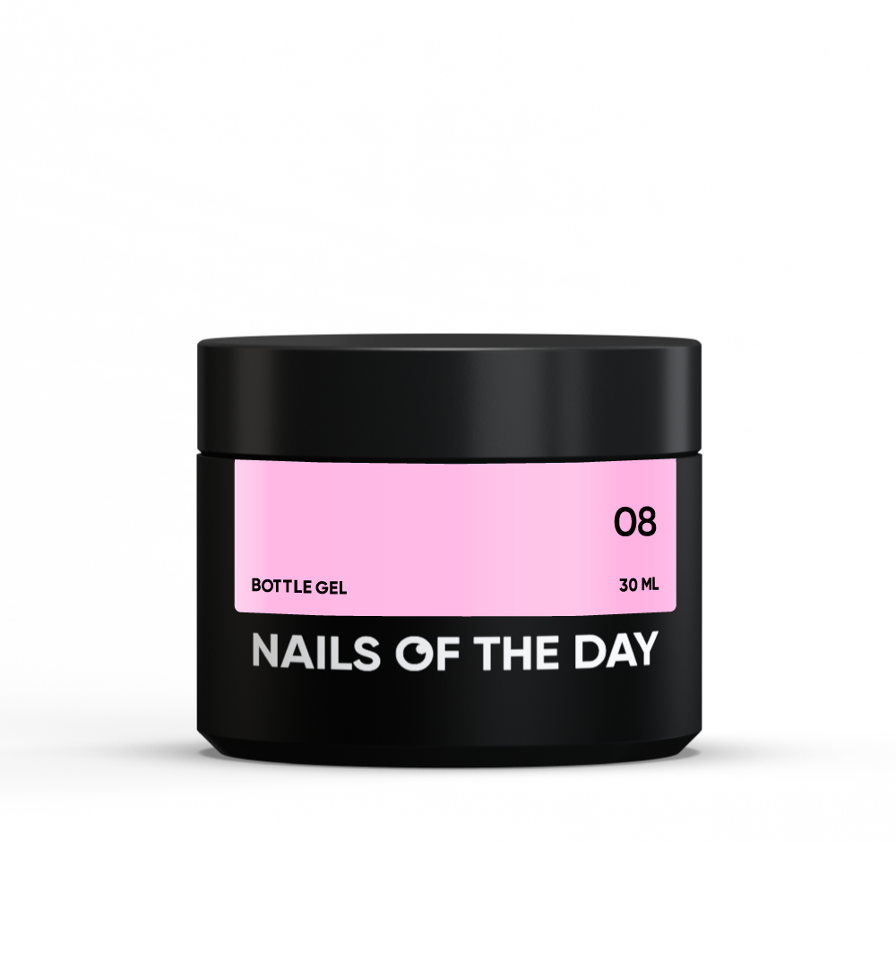 NAILSOFTHEDAY Botella gel 08 – gel ultra fuerte MISMA botella legendaria, 30 ml