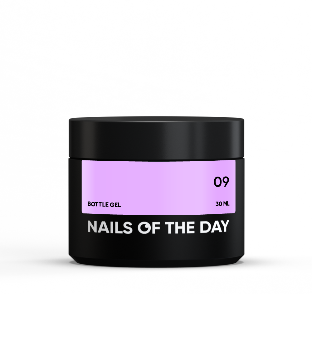 NAILSOFTHEDAY Botella gel 09 – gel ultrafuerte, la misma botella legendaria, 30 ml