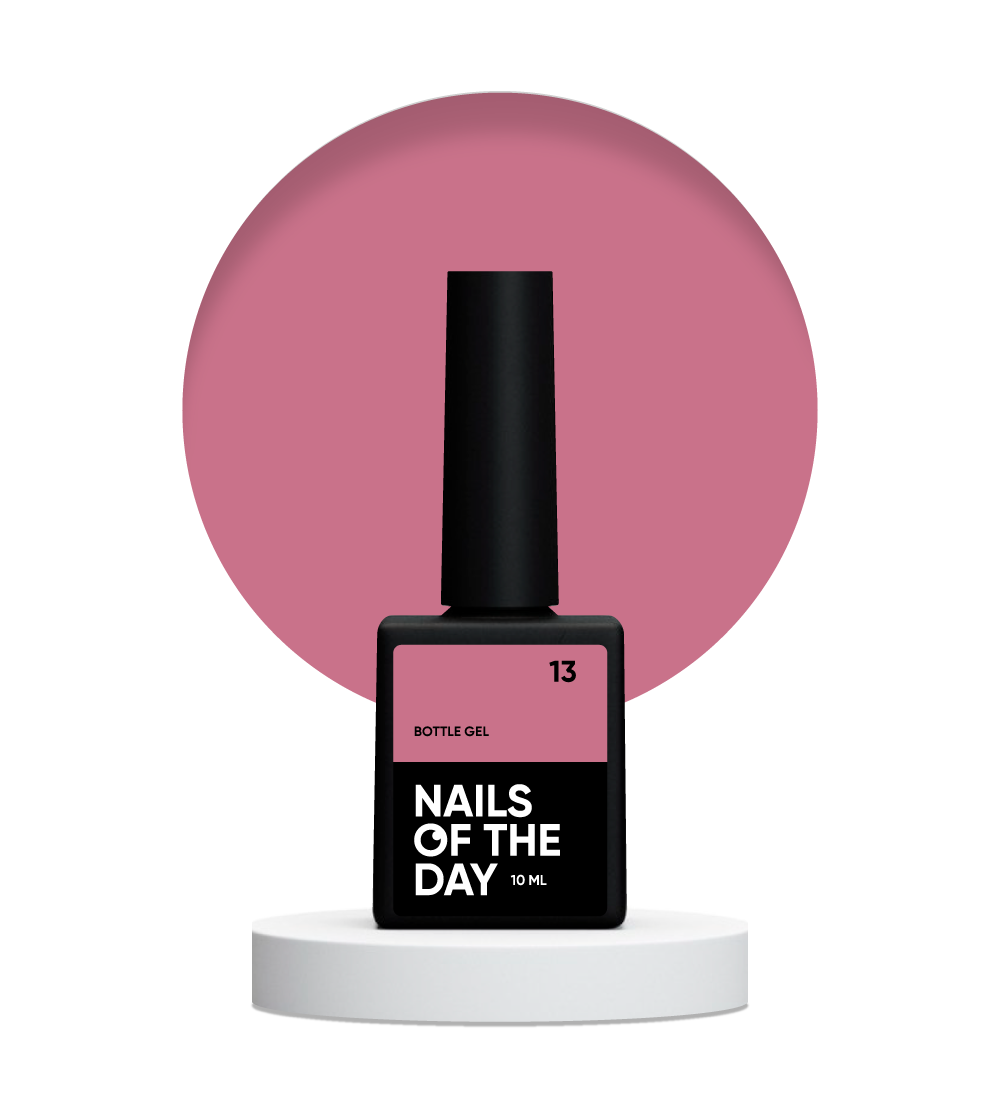 NAILSOFTHEDAY Botella de gel 13 — gel de uñas ultrafuerte, 10 ml