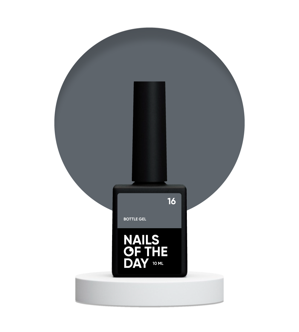 NAILSOFTHEDAY Botella de gel 16 — gel ultrafuerte para uñas, 10 ml