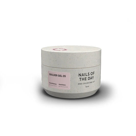 NAILSOFTHEDAY Builder Gel 05 — gel nude para extensión de uñas, 15 ml