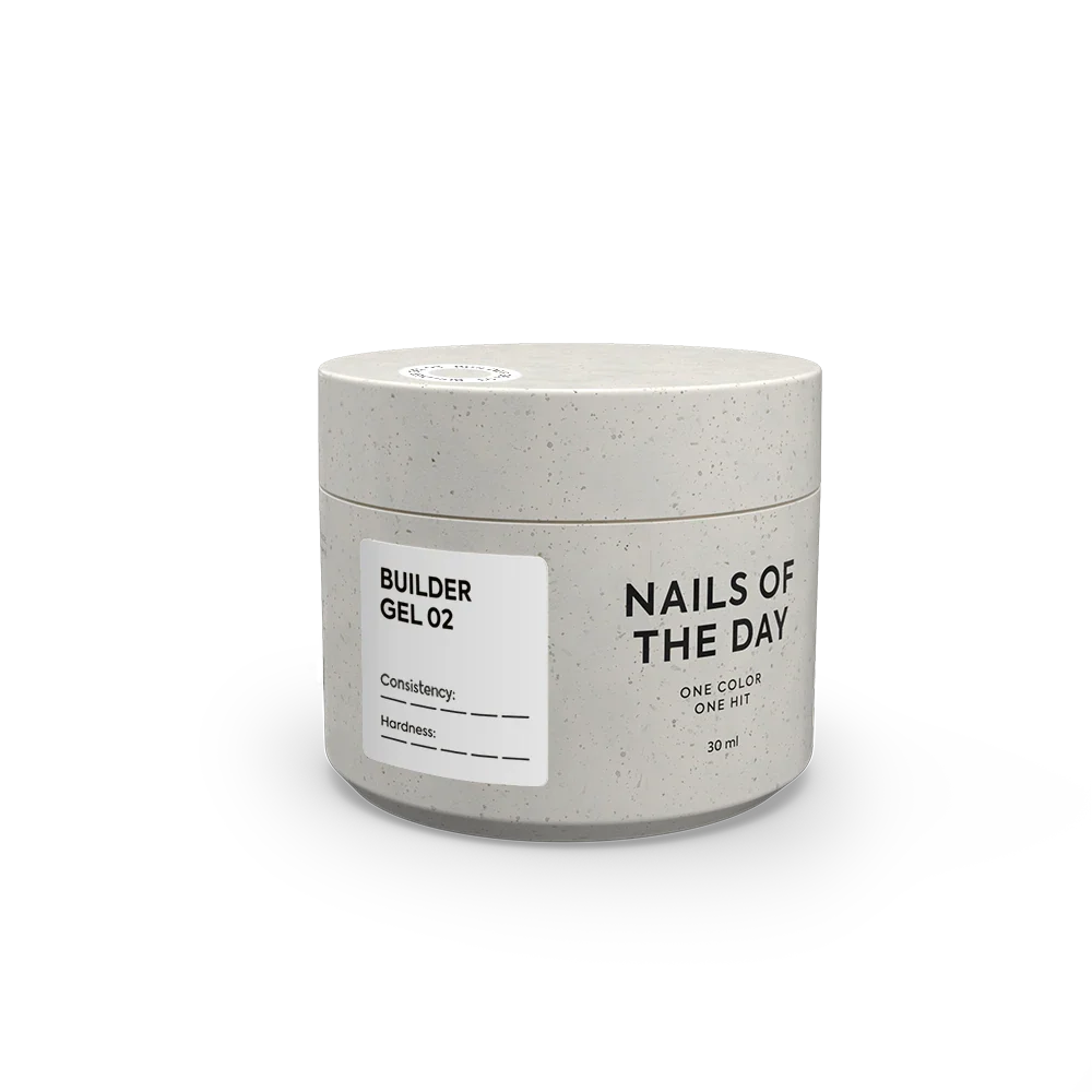 NAILSOFTHEDAY Builder Gel 02 - gel de leche blanca para extensión de uñas, 30 ml