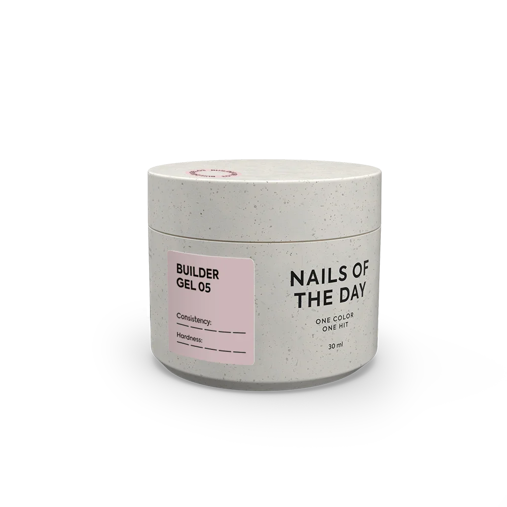 NAILSOFTHEDAY Builder Gel 05 - gel de extensión de uñas nude, 30 ml