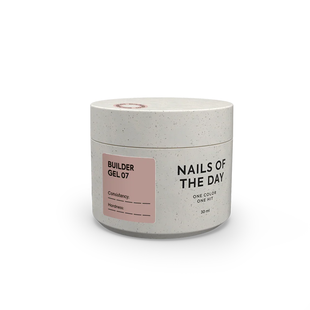 NAILSOFTHEDAY Builder Gel 07 — gel de extensión de uñas marrón, 30 ml