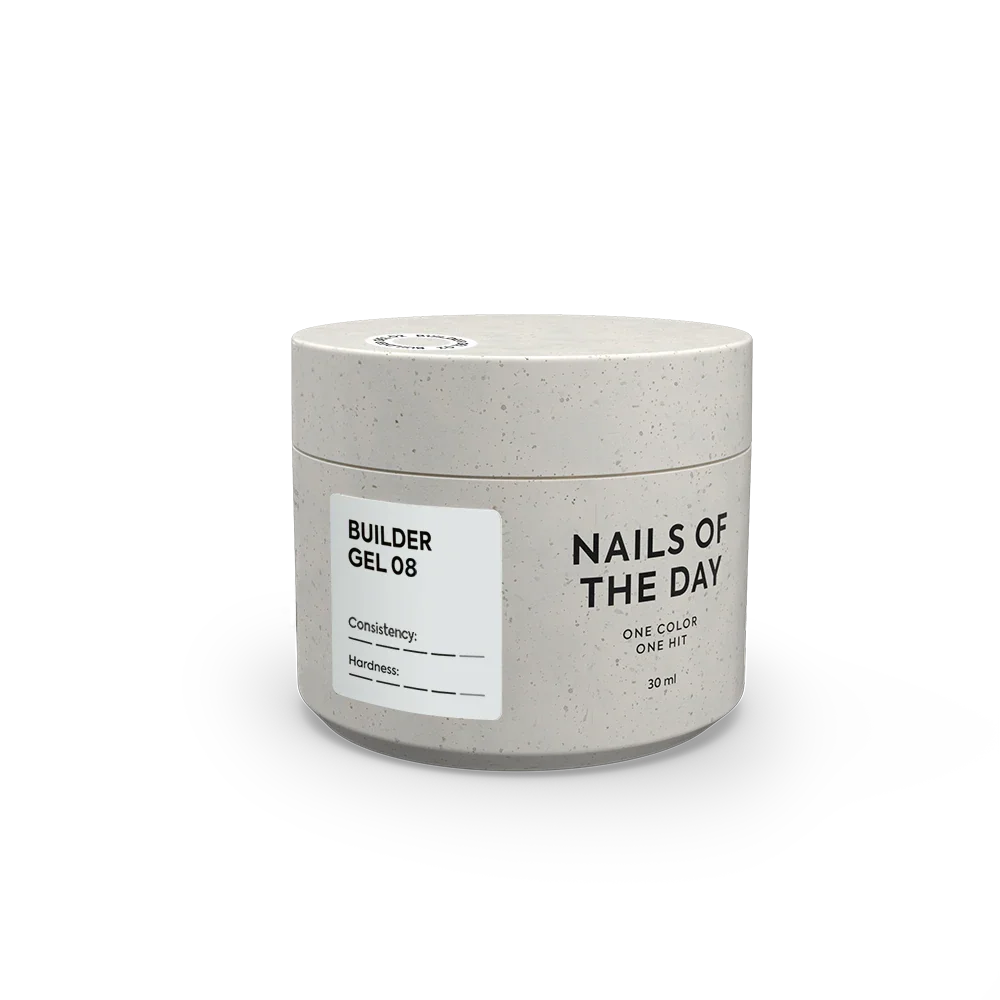 NAILSOFTHEDAY Builder Gel 08 - gel de leche para extensión de uñas, 30 ml