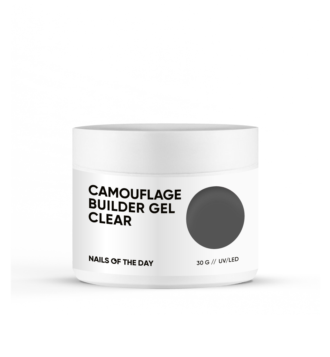 NAILSOFTHEDAY Gel constructor de camuflaje transparente — gel constructor de camuflaje espeso y transparente para uñas, 30 g