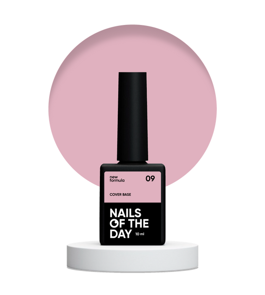 Nailsoftheday Base de cobertura NUEVA Fórmula 09: capa base de camuflaje para uñas en color nude moderno, 10 ml