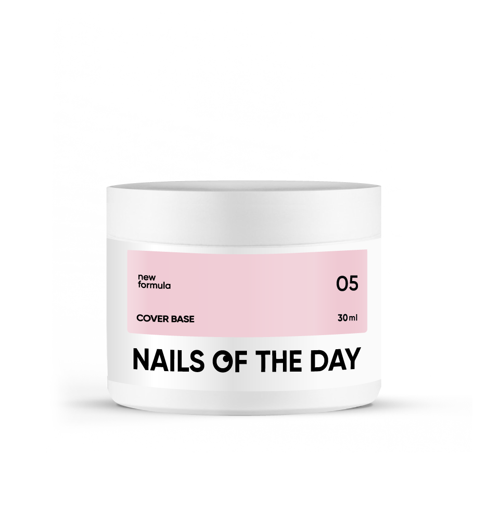 Nailsoftheday Base de cobertura NUEVA Fórmula 05 — capa base de camuflaje de caramelo frío para uñas, 30 ml
