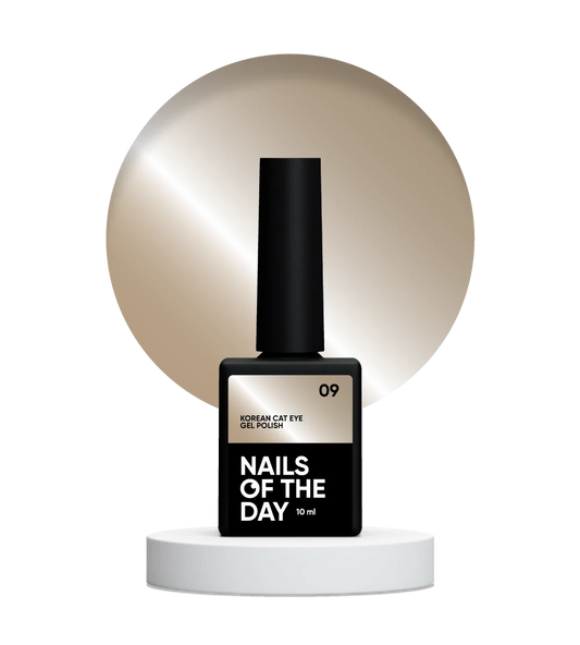 NAILSOFTHEDAY Korean cat eye 09 – esmalte en gel para ojos de gato beige nude, 10 ml