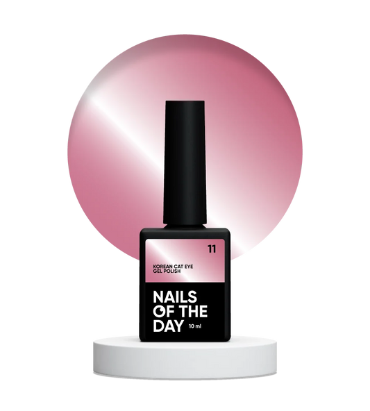 NAILSOFTHEDAY Korean cat eye 11 - esmalte en gel para ojos de gato rosa, 10 ml