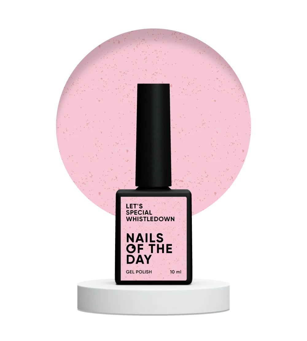 NAILSOFTHEDAY Let's Special Whistledown - esmalte de uñas en gel fundido rosa con oro, 10 ml
