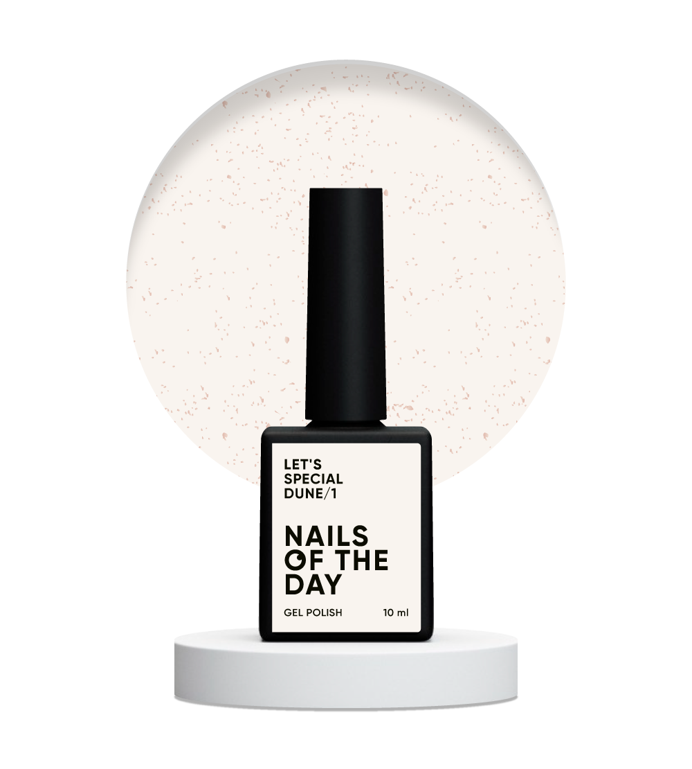 NAILSOFTHEDAY Let's Special Dune/1 - Esmalte de uñas en gel color arena claro con un brillo dorado del sol que cubre una capa, 10 ml