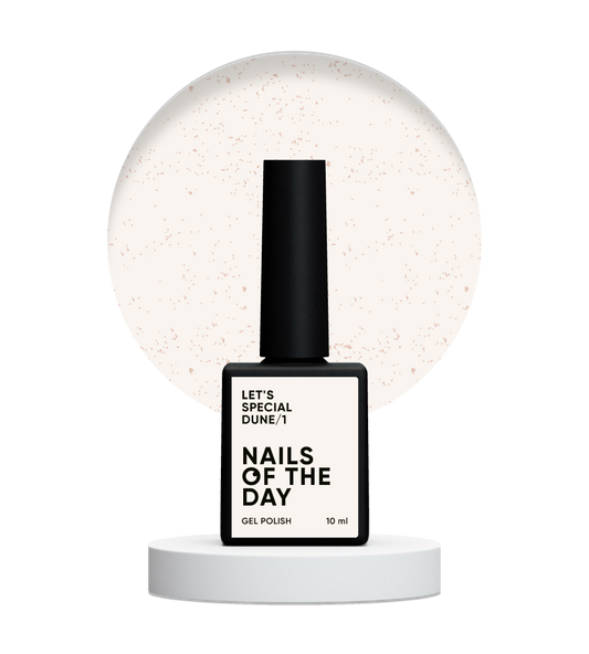 NAILSOFTHEDAY Let's Special Dune/1 - Esmalte de uñas en gel color arena claro con un brillo dorado del sol que cubre una capa, 10 ml