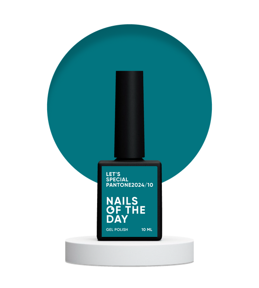 NAILSOFTHEDAY Let's Special Pantone2024/10 — esmalte de uñas en gel turquesa que cubre una capa, 10 ml