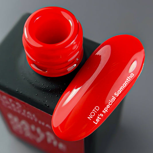 NAILSOFTHEDAY Let's Special Samantha — esmalte de uñas en gel rojo que cubre una capa, 10 ml