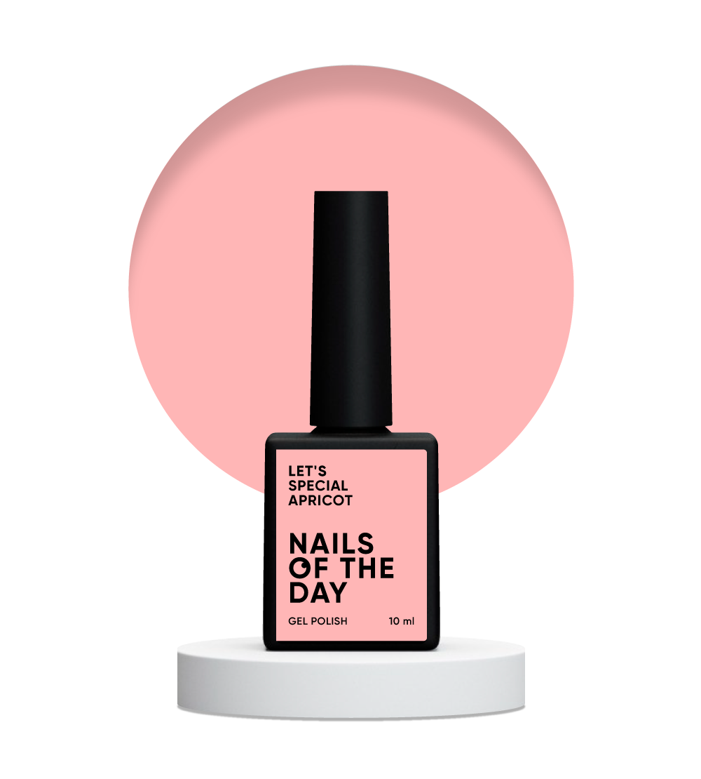 NAILSOFTHEDAY Let's Special Apricot — esmalte en gel para uñas de albaricoque que cubre en una capa, 10 ml