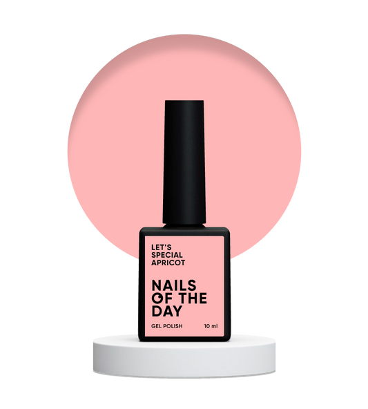 NAILSOFTHEDAY Let's Special Apricot — esmalte en gel para uñas de albaricoque que cubre en una capa, 10 ml
