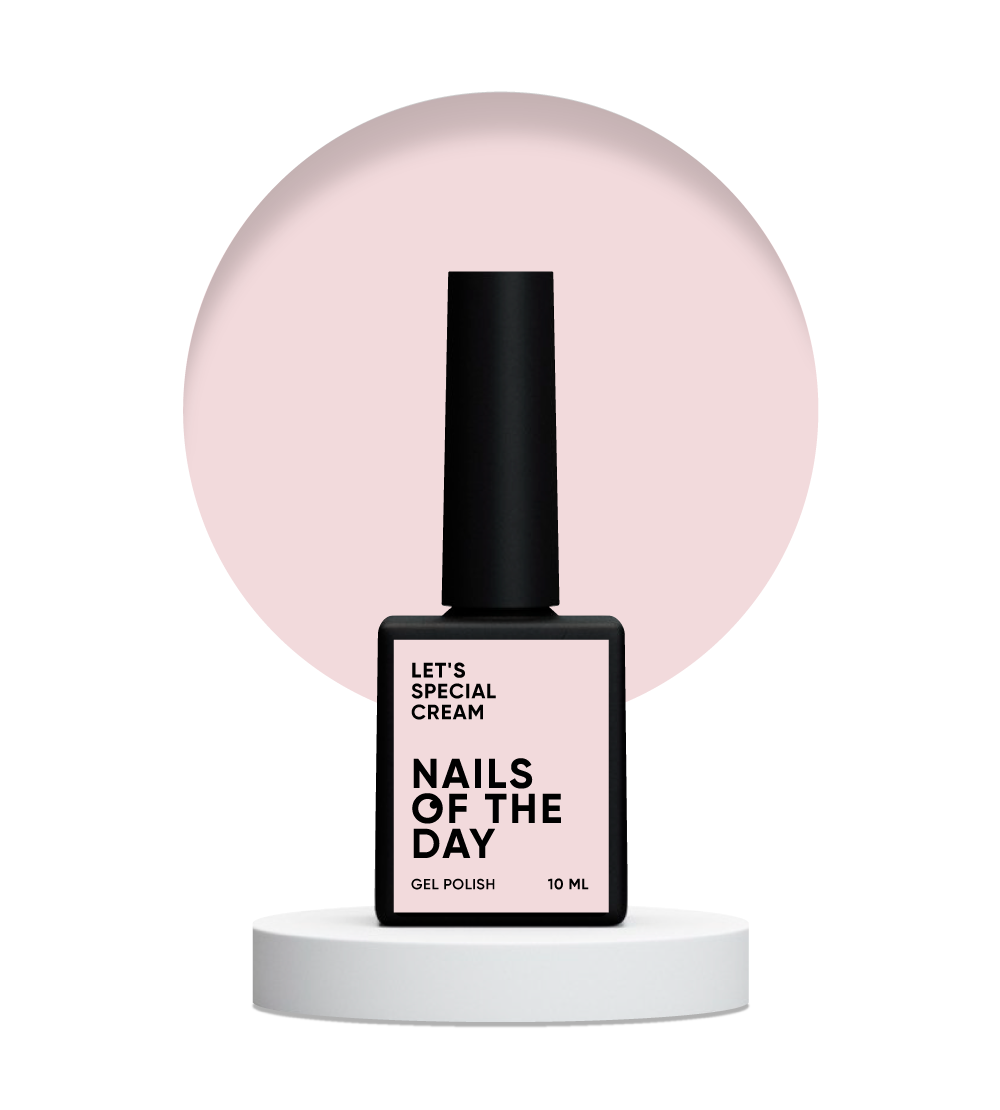 NAILSOFTHEDAY Let's Special Cream: esmalte en gel en crema para cubrir uñas en una capa, 10 ml