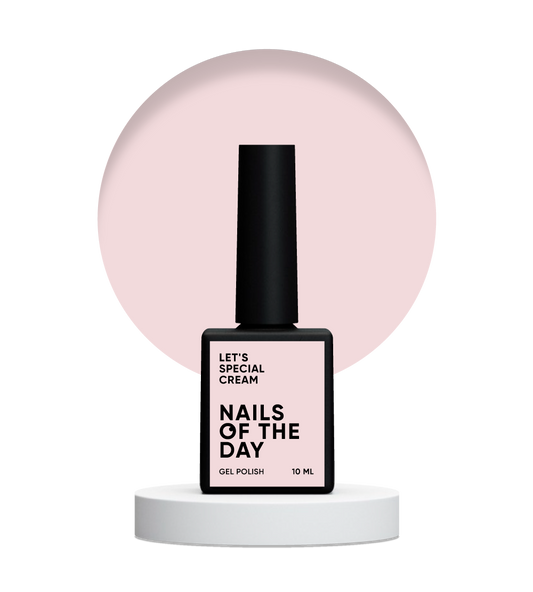 NAILSOFTHEDAY Let's Special Cream: esmalte en gel en crema para cubrir uñas en una capa, 10 ml