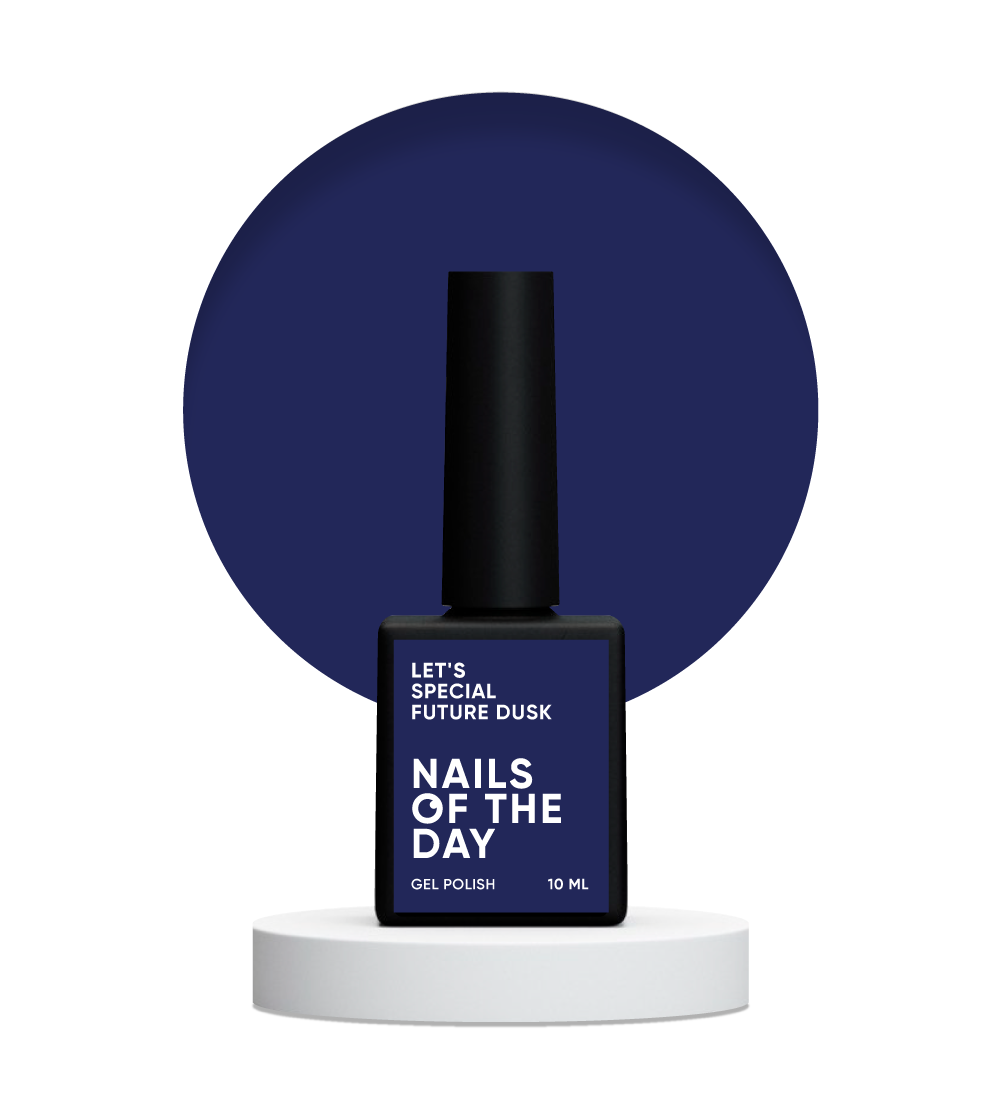NAILSOFTHEDAY Let's Special Future Dusk - esmalte de uñas en gel monocapa azul oscuro, 10 ml