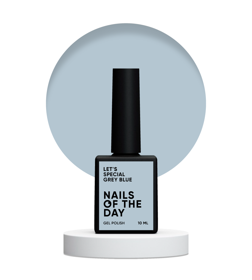 NAILSOFTHEDAY Let's Special Grey blue — esmalte de uñas en gel que cubre en una sola capa gris azulado, 10 ml