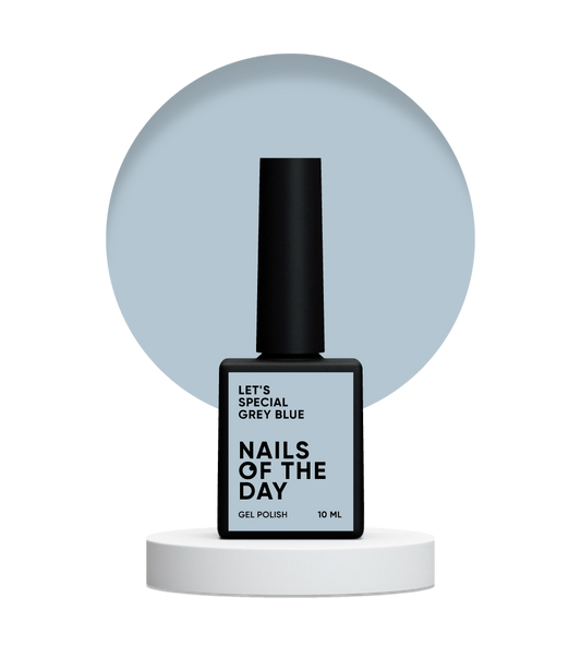NAILSOFTHEDAY Let's Special Grey blue — esmalte de uñas en gel que cubre en una sola capa gris azulado, 10 ml