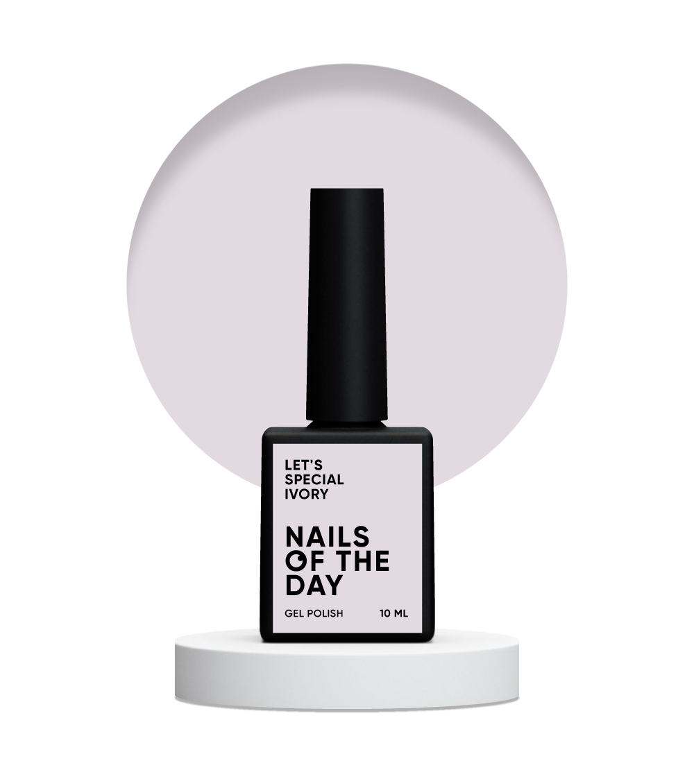 NAILSOFTHEDAY Let's Special Ivory — esmalte de uñas en gel crema que cubre en una capa, 10 ml