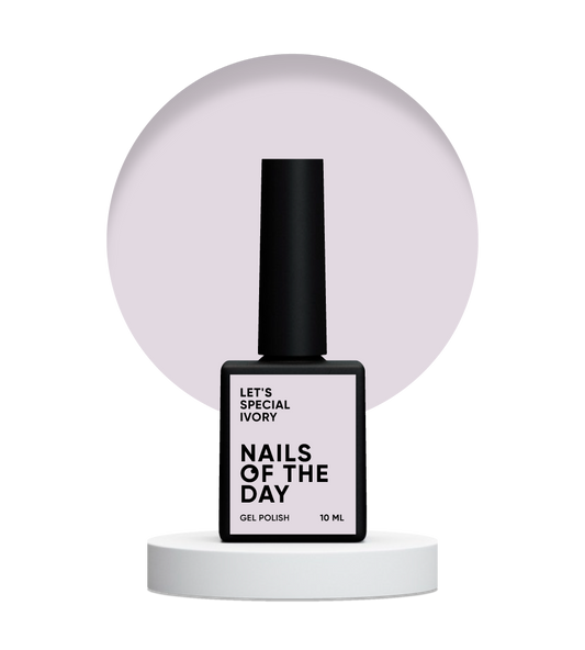 NAILSOFTHEDAY Let's Special Ivory — esmalte de uñas en gel crema que cubre en una capa, 10 ml