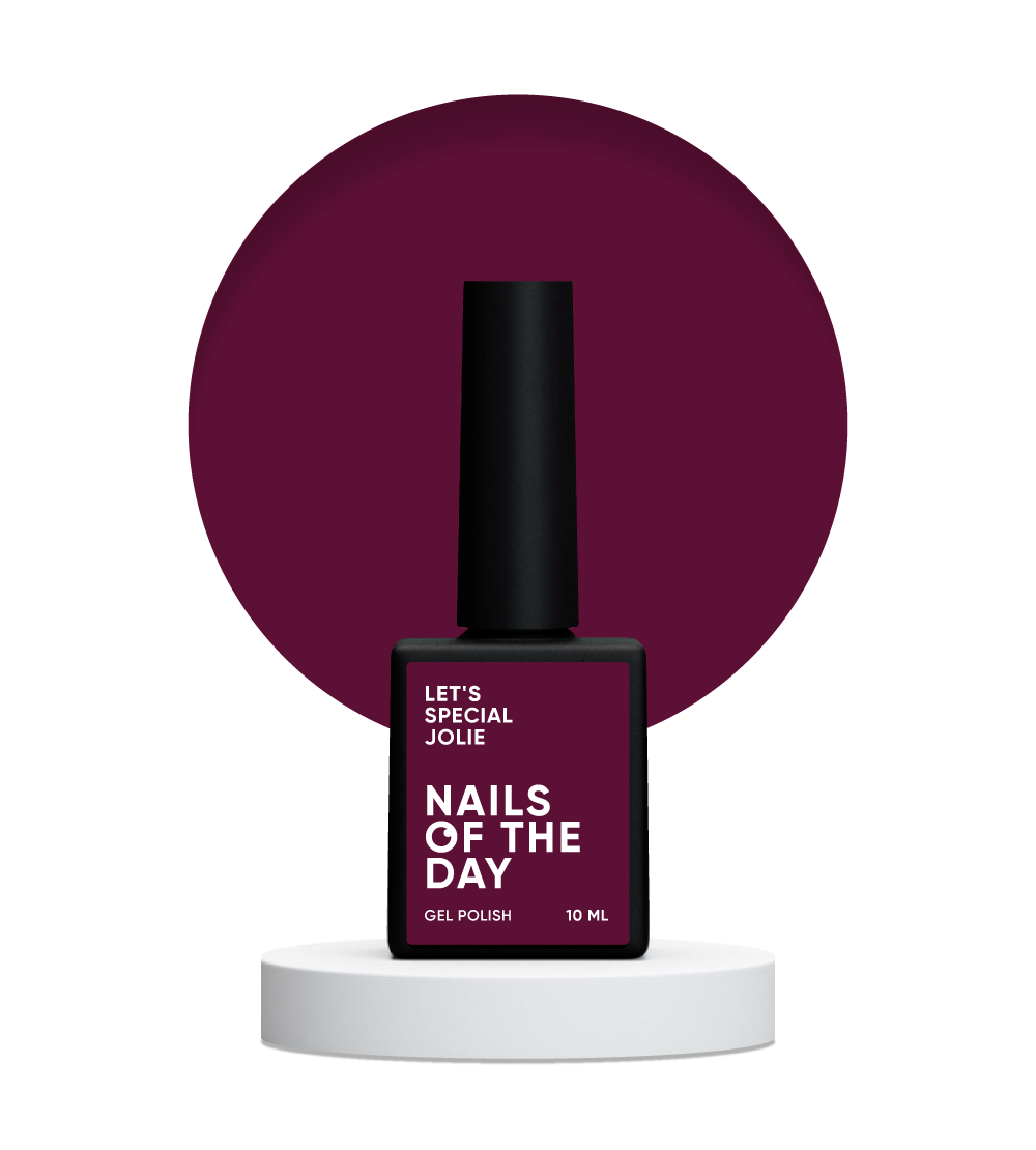 NAILSOFTHEDAY Let's Special Jolie — esmalte de uñas en gel Marsala que cubre una capa, 10 ml