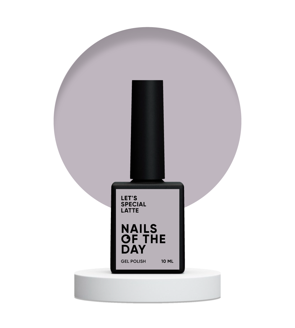 NAILSOFTHEDAY Let's Special Latte — esmalte de uñas en gel beige-caramelo que cubre una capa, 10 ml