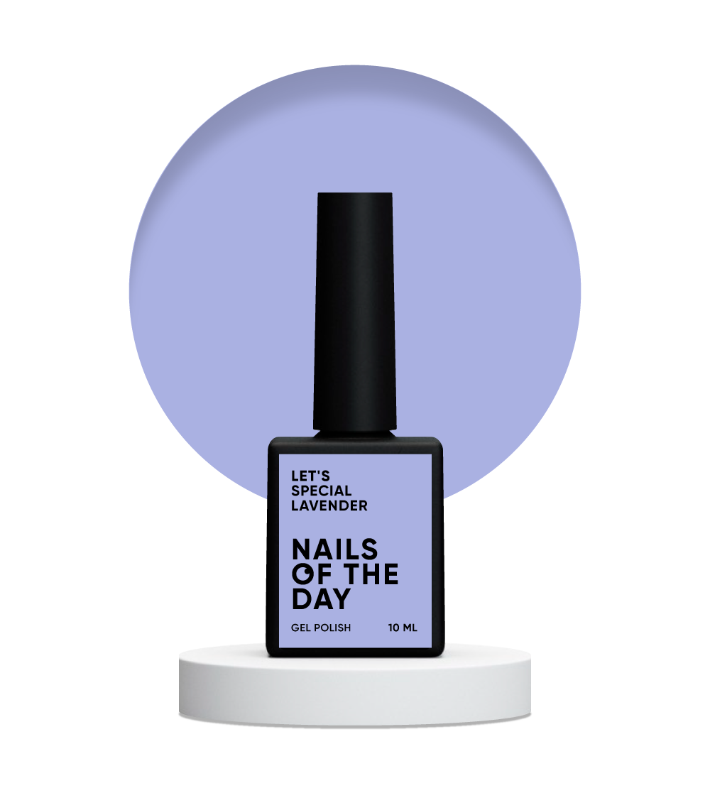 NAILSOFTHEDAY Let's Special Lavender — esmalte de uñas en gel lila que cubre una capa, 10 ml, 10 ml