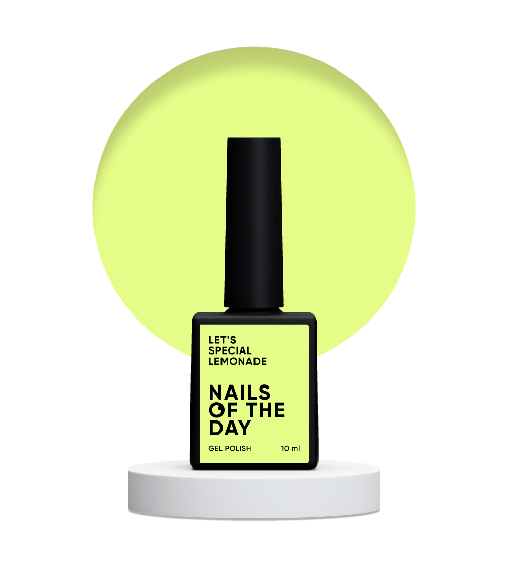 NAILSOFTHEDAY Let's Special Lemonade — esmalte de uñas en gel pastel limón que cubre una capa, 10 ml