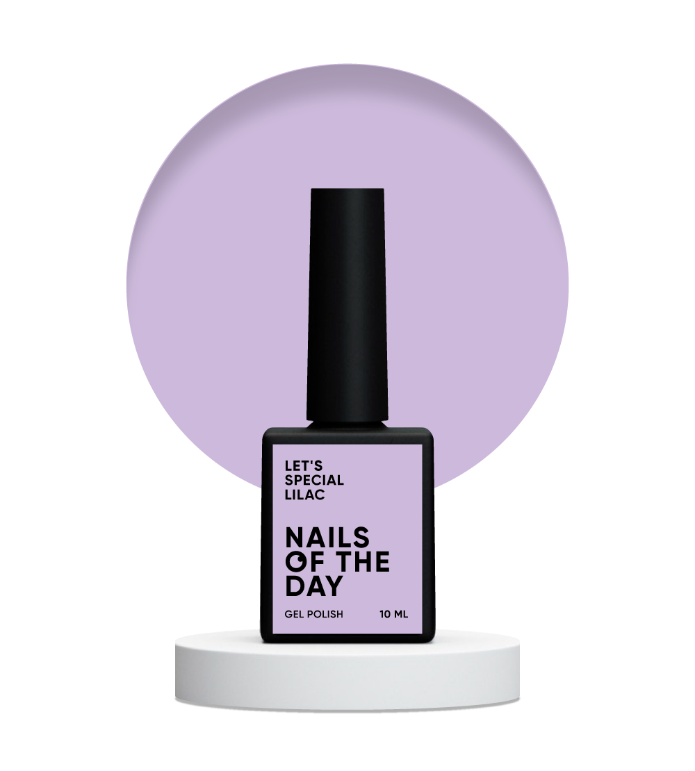 NAILSOFTHEDAY Let's Special Lilac — esmalte de uñas en gel especial lila/lila superpuesto en una capa, 10 ml
