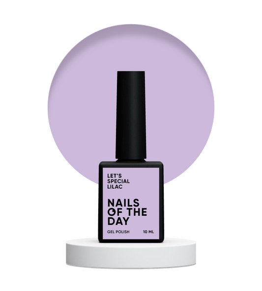 NAILSOFTHEDAY Let's Special Lilac — esmalte de uñas en gel especial lila/lila superpuesto en una capa, 10 ml