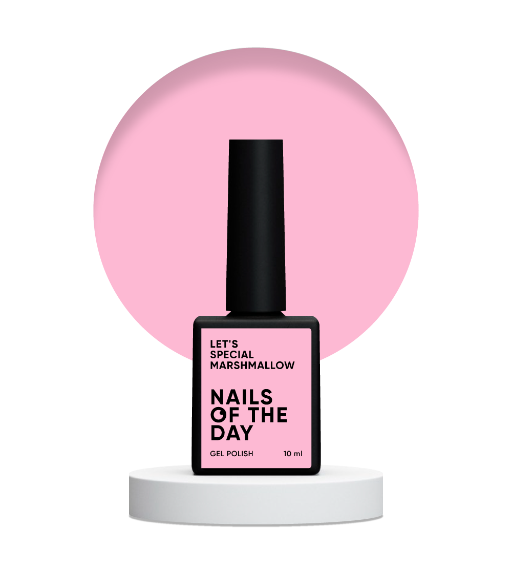 NAILSOFTHEDAY Let's Special Marshmallow — esmalte de uñas en gel rosa claro que cubre una capa, 10 ml