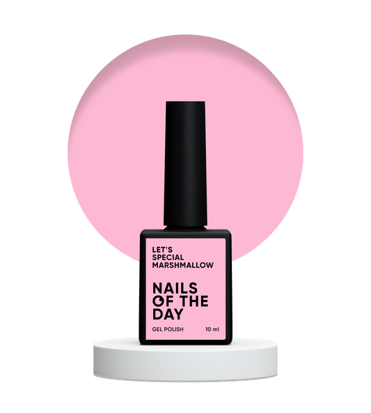NAILSOFTHEDAY Let's Special Marshmallow — esmalte de uñas en gel rosa claro que cubre una capa, 10 ml