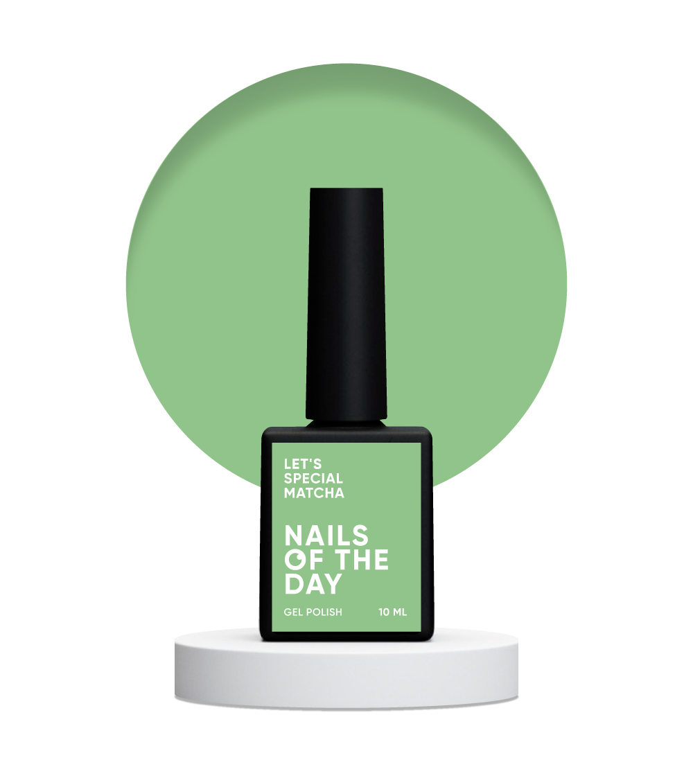 NAILSOFTHEDAY Let's Special Matcha - esmalte de uñas en gel pistacho que cubre una capa, 10 ml
