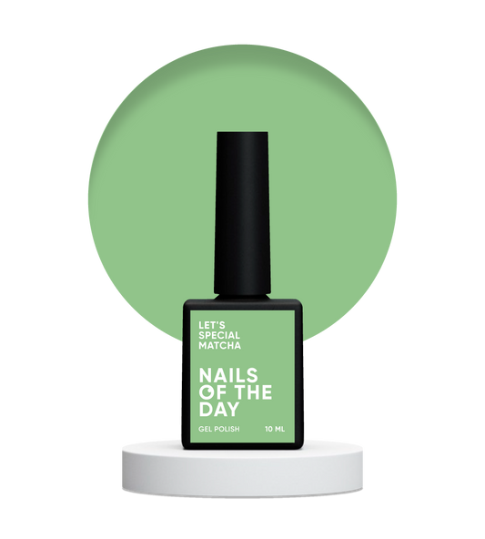 NAILSOFTHEDAY Let's Special Matcha - esmalte de uñas en gel pistacho que cubre una capa, 10 ml