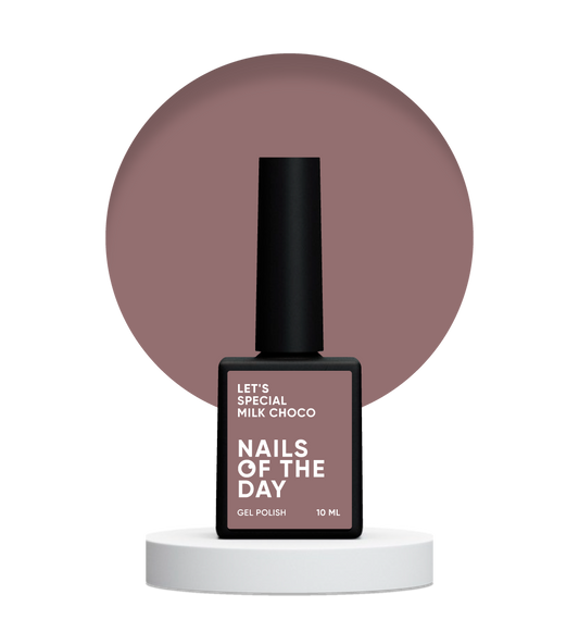 NAILSOFTHEDAY Let's Special Milk Choco: esmalte en gel para uñas con chocolate tibio que cubre una capa, 10 ml