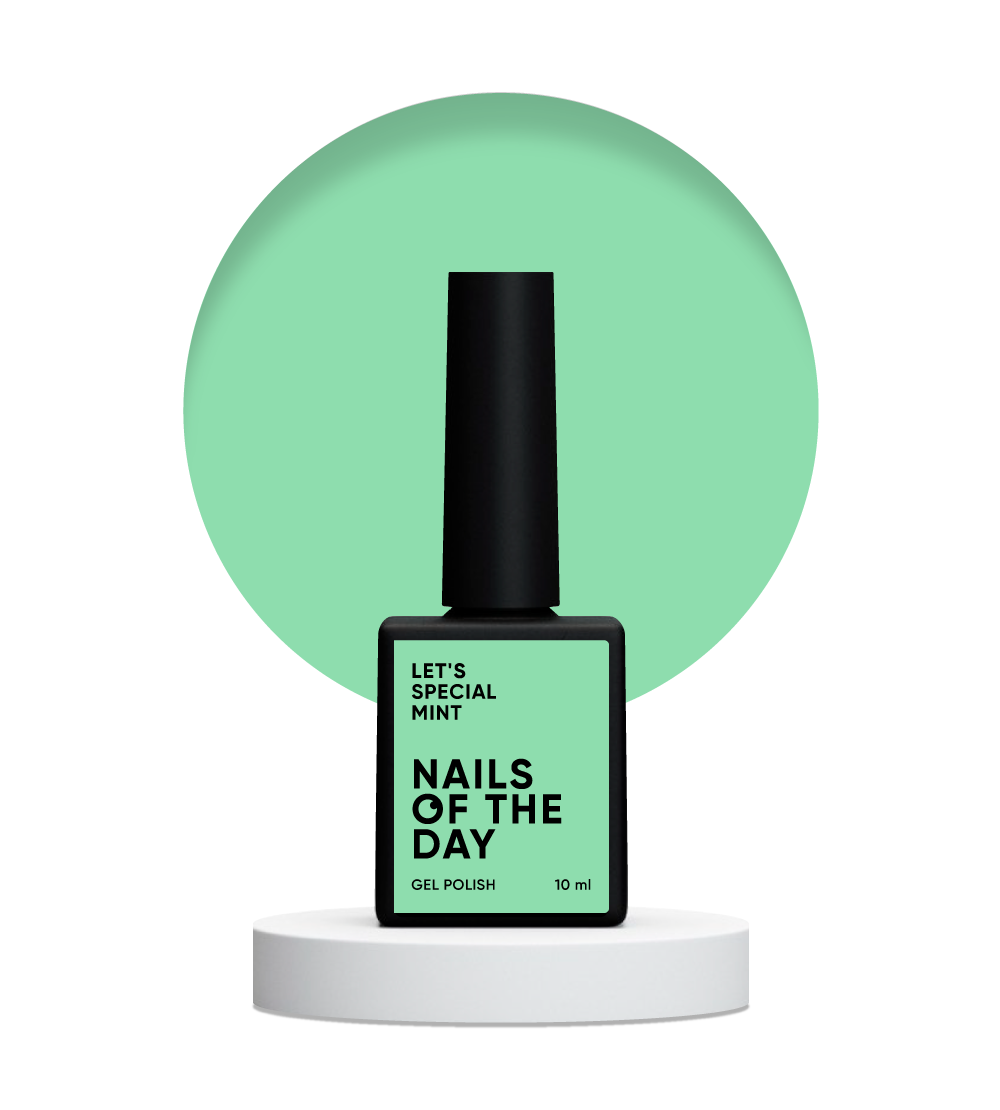 NAILSOFTHEDAY Let's Special Mint — esmalte de uñas en gel que cubre las uñas en una sola capa, 10 ml