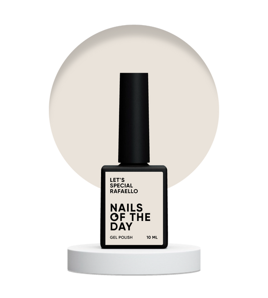 NAILSOFTHEDAY Let's Special Rafaello - laca en gel en crema de leche para cubrir uñas en una capa, 10 ml