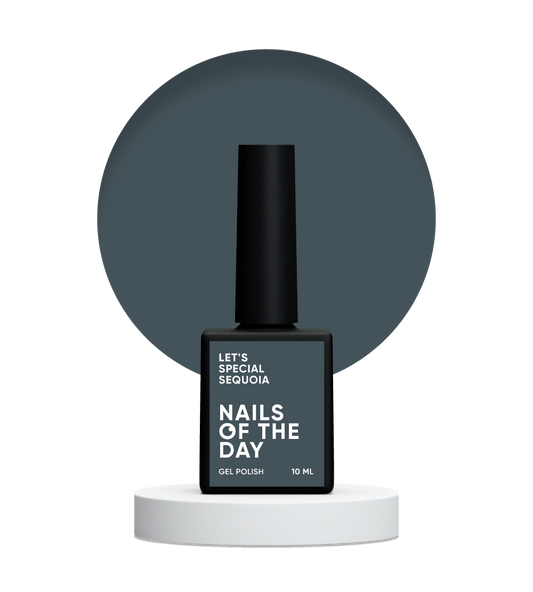 NAILSOFTHEDAY Let's Special Sequoia - esmalte de uñas en gel oliva oscuro que cubre una capa, 10 ml