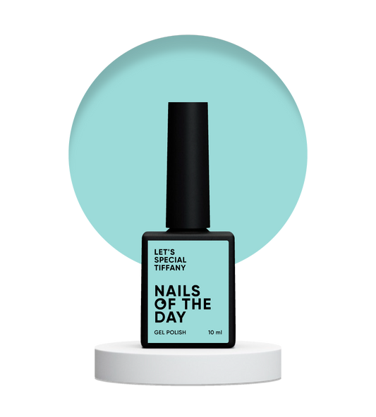 NAILSOFTHEDAY Let's Special Tiffany — esmalte de uñas en gel color turquesa suave que cubre una capa, 10 ml