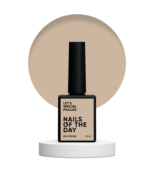 NAILSOFTHEDAY Let's Special Praline — esmalte de uñas en gel beige claro que cubre una capa, 10 ml
