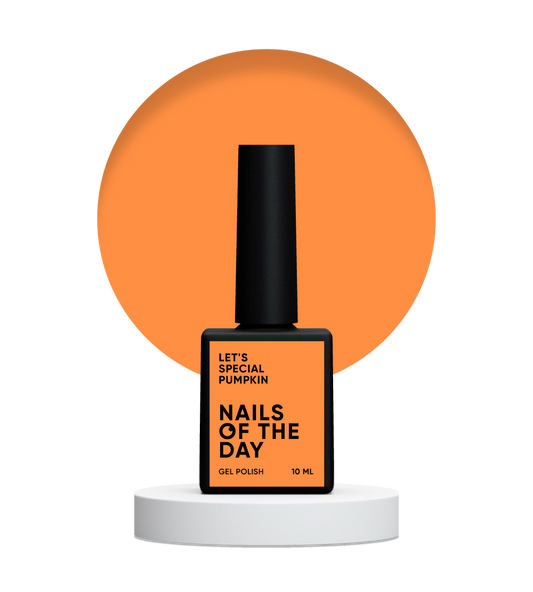 NAILSOFTHEDAY Let's Special Pumpkin — esmalte de uñas en gel de calabaza que cubre una capa, 10 ml