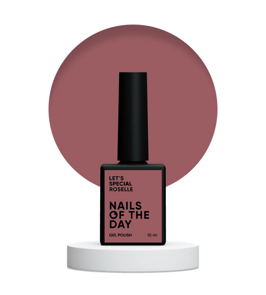 NAILSOFTHEDAY Let's Special Roselle - esmalte de uñas en gel gris violeta que cubre una capa, 10 ml